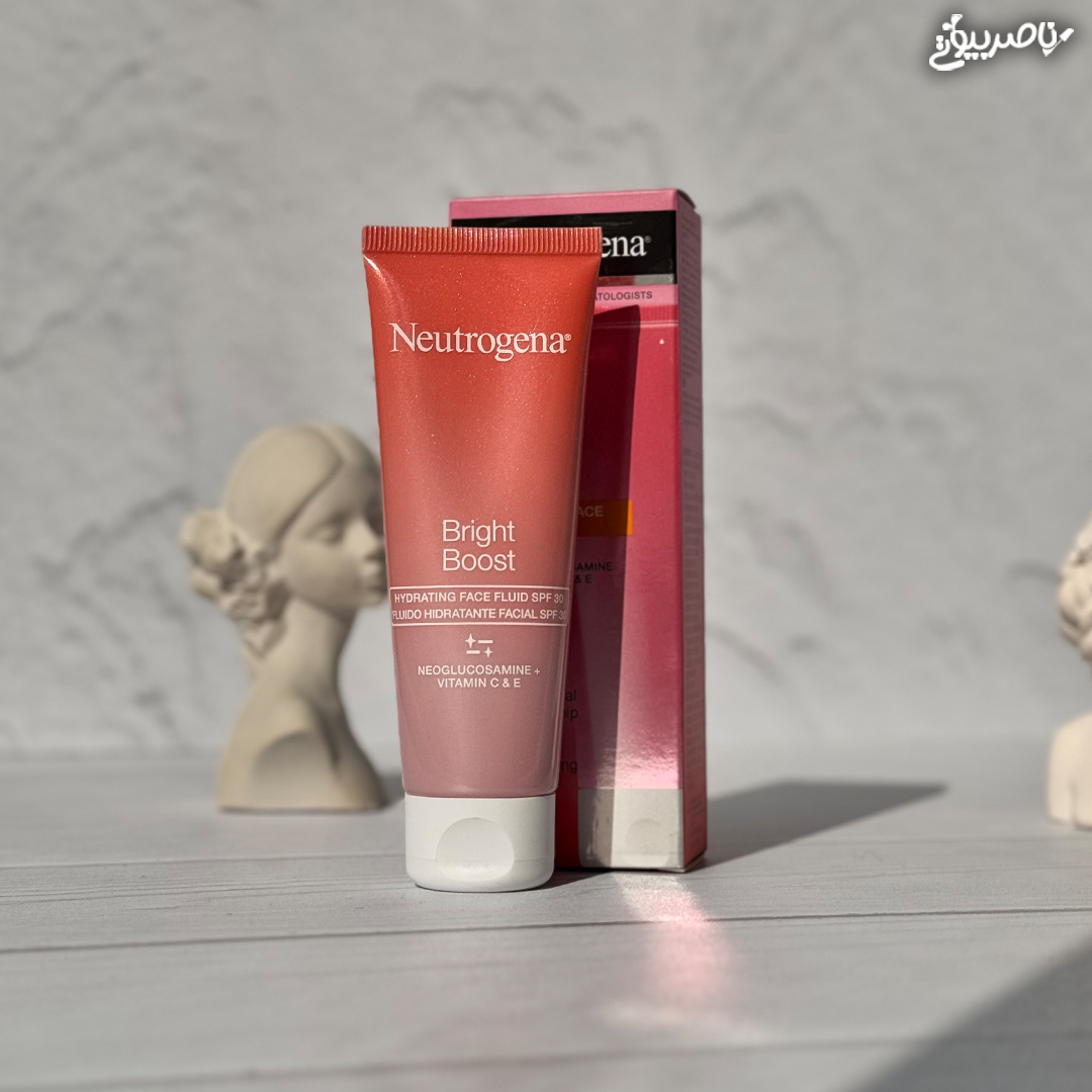 ضد آفتاب بدون رنگ نوتروژینا spf 30 مدل Bright Boost مناسب برای انواع پوست حجم 50 میلی لیتر