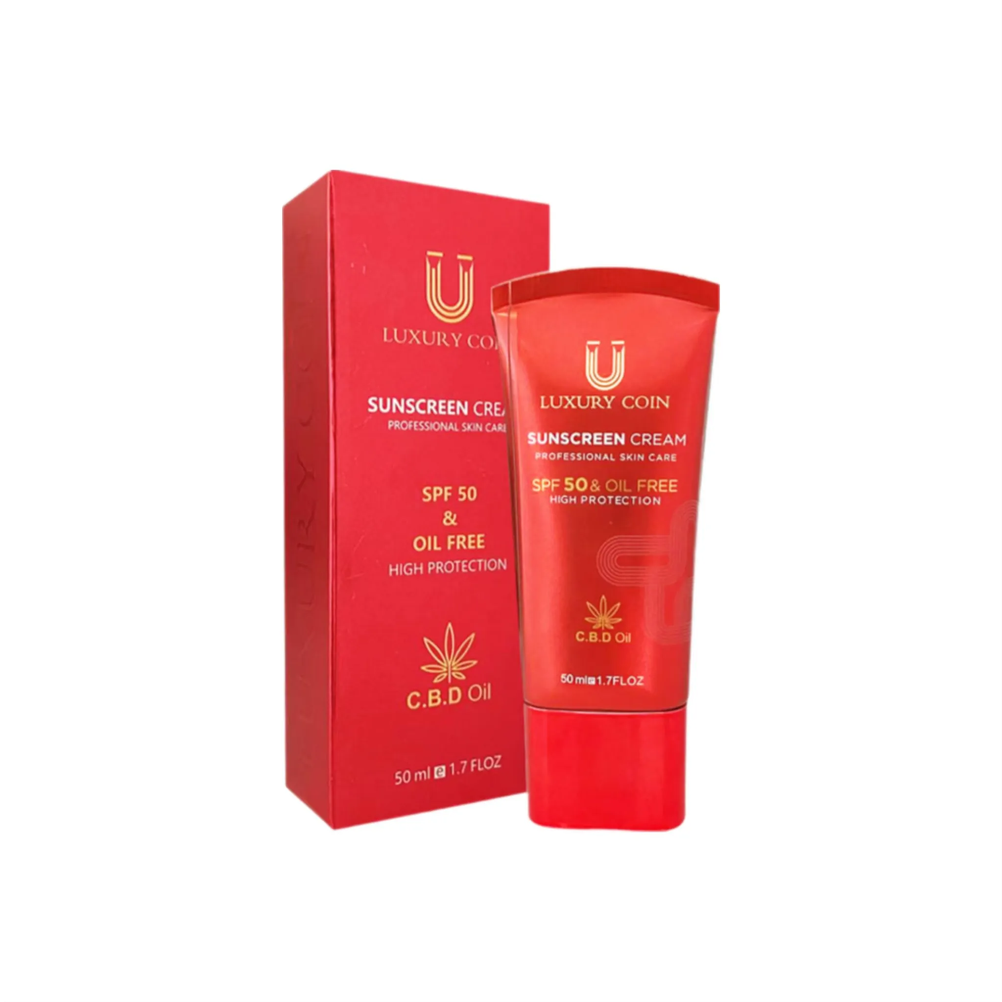 کرم ضدآفتاب بدون رنگ لاکچری کوین، مدل SPF50