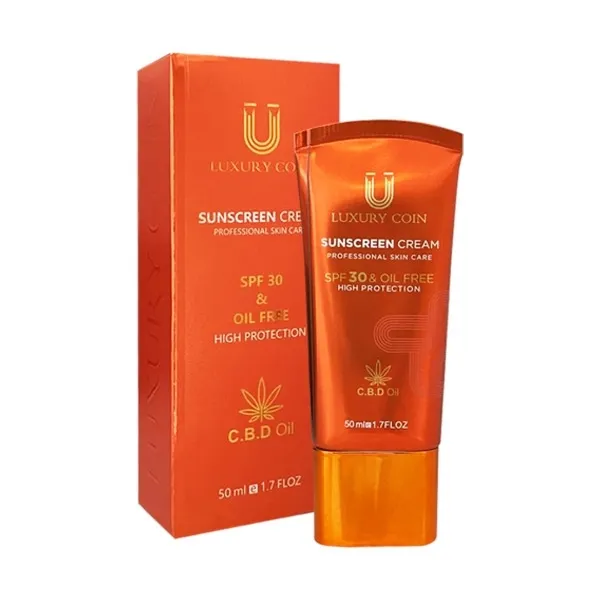 کرم ضد آفتاب بدون رنگ لاکچری کوین SPF 30 مدل 002 مناسب انواع پوست حجم 50 میلیلیتر