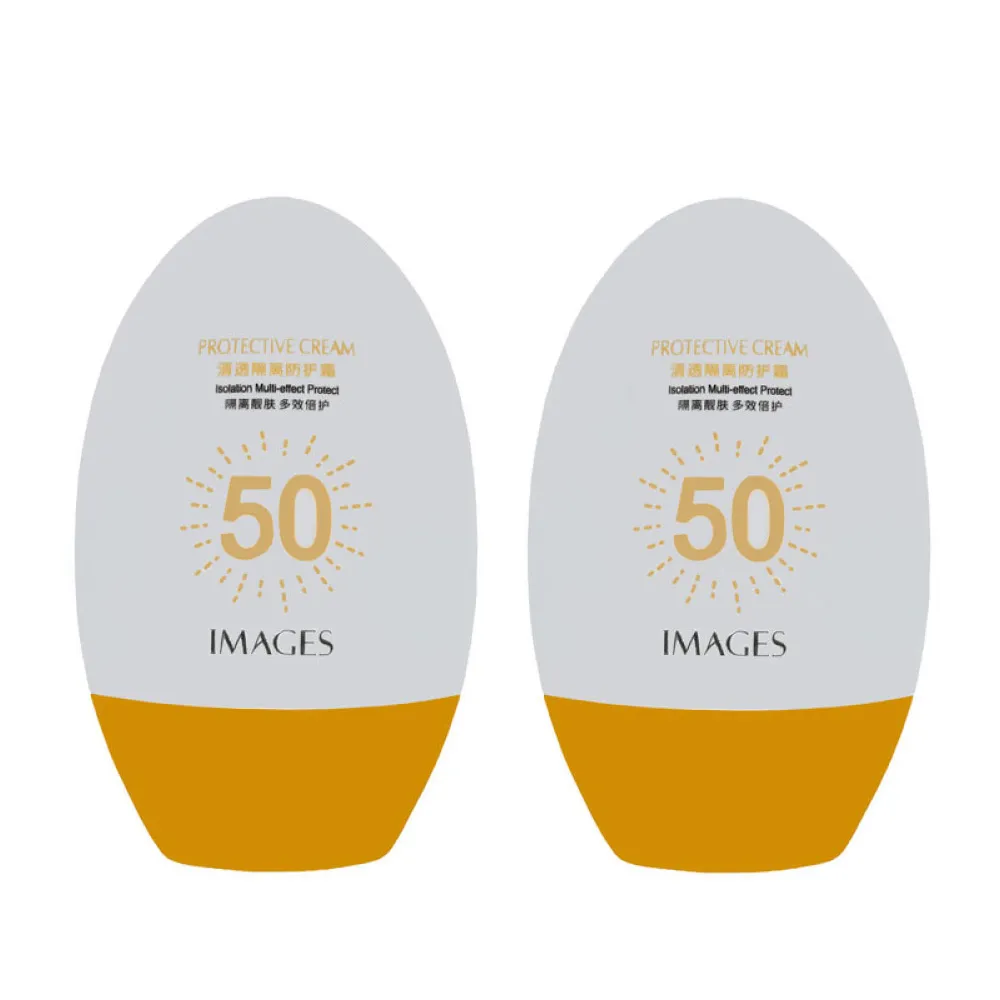 کرم ضد آفتاب بدون رنگ ایمجز SPF 50 مدل Protective مناسب انواع پوست حجم 45 میلی‌ لیتر مجموعه 2 عددی