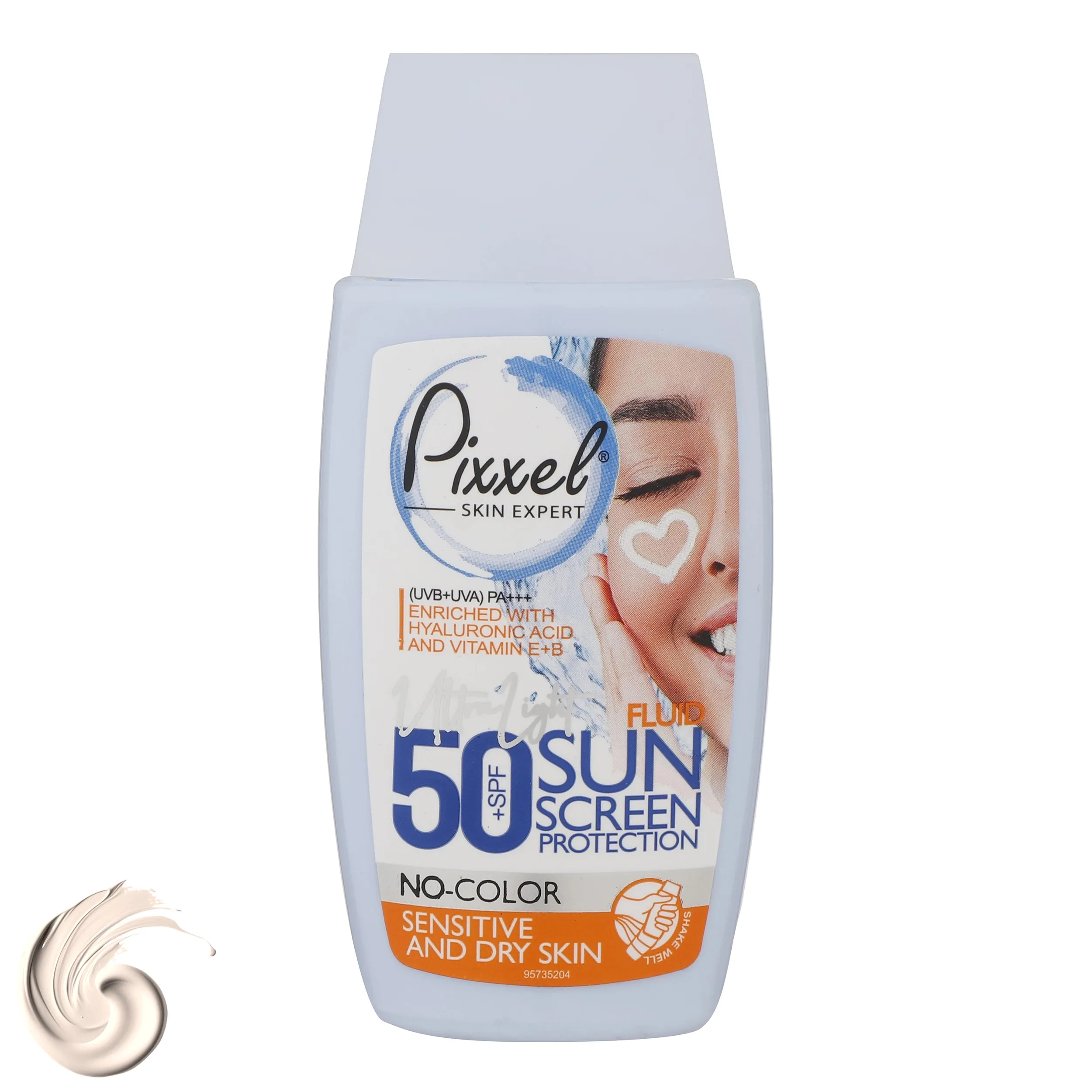 کرم ضدآفتاب بیرنگ پیکسل SPF50 مدل Sensitive، مناسب پوستهای خشک و حساس، حجم 50 میلیلیتر