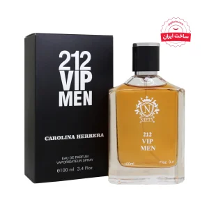 ادوپرفیوم مردانه نیفتی مدل 212 VIP حجم 100 میلی‌لیتر رایحه گل و ماندگاری متوسط، مناسب تمام فصول، نت آغازین رازیانه، بادیان رومی، نت میانی مشک، عنبر، وانیل، نت پایانی مشک، چوب، ماهون و عنبر