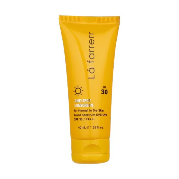 کرم ضدآفتاب و ضدلک بیرنگ لافارر مدل SPF30، مناسب پوستهای خشک و معمولی، حجم 40 میلیلیتر