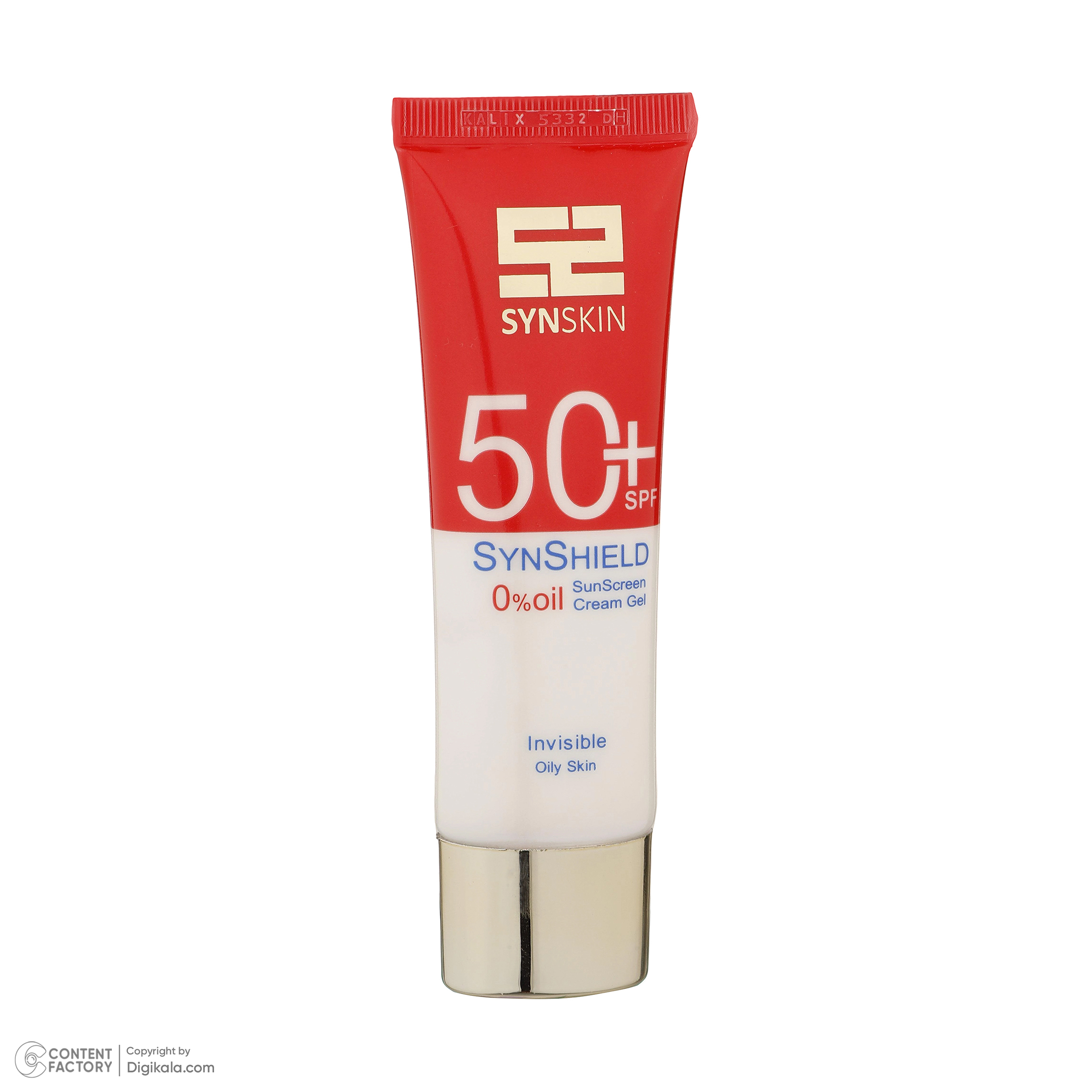 ژل کرم ضدآفتاب ساین اسکین بدون رنگ SPF50 مدل SynShield، مناسب پوستهای چرب، حجم 50 میلیلیتر