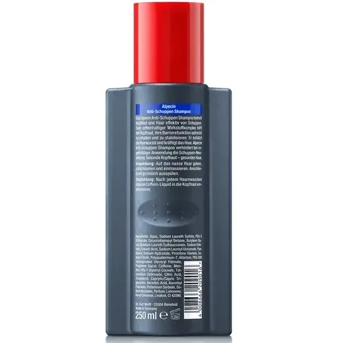 شامپو ضد شوره مو آلپسین مدل A3 Anti Dandruff حجم 250 میلی لیتر