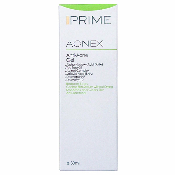 ژل ضد جوش پرایم مدل Acnex مناسب پوست چرب حجم 30 میلی لیتر