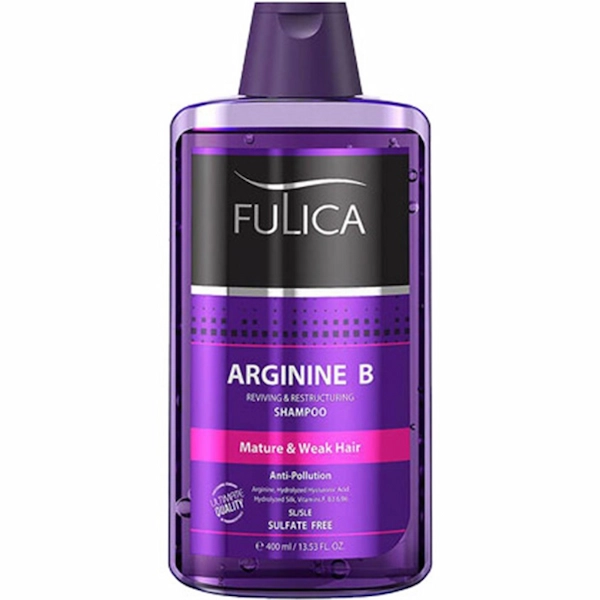 شامپو تقویتکننده فولیکا مدل Arginine B مناسب موهای آسیب دیده وزن 400 گرم