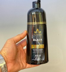 شامپو رنگ فنمن رنگ مشکی حجم 400 میلی لیتر