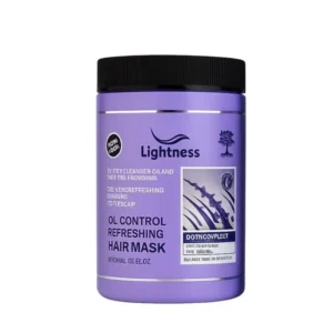 ماسک مو لایتنس مدل Biotin مناسب موی چرب حجم 1000 میلی لیتر